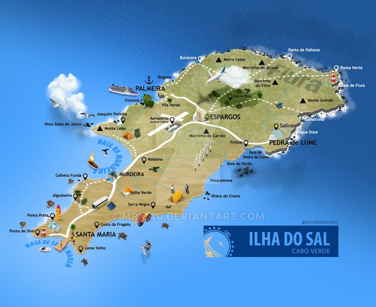 Map of Sal Island